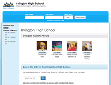 Tablet Screenshot of irvingtonhighschool.net